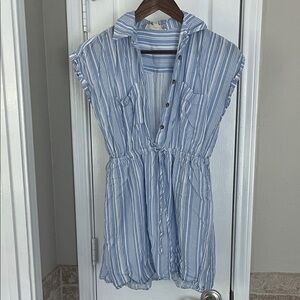 Blue Striped Women's Top